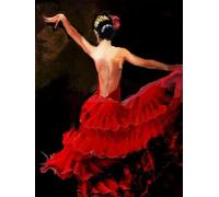 Puzzles 1000 Pièces - Spanish Dance Oil Painting - Jouet De Défi De Puzzle Familial pour Adultes - Elderly Jeu De Mémoire - Cadeaux d'art Mural - Sk486Zp