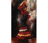Puzzles 1000 Pièces - Spanish Dance Oil Painting - Jouet De Défi De Puzzle Familial pour Adultes - Elderly Jeu De Mémoire - Cadeaux d'art Mural - Sk485Zp