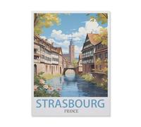 Puzzles 1000 Pièces,Strasbourg France,Enfants Jouet Cadeau(75x50cm)-ET65