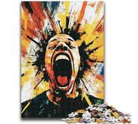 Puzzles 1000 pièces Style Basquiat pour Adultes et Adolescents, Jeux de détente pour renforcer l'amour Entre Couples à partir de 14 Ans 26x38cm