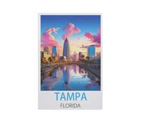 Puzzles 1000 Pièces，Tampa Floride，Puzzle pour Adultes 1000 Pièces Game Jeu De Puzzle Stimulant/Noël des Vacances（75x50cm）-FS52