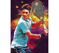 Puzzles 1000 Pièces - Tennis Player Art Puzzle,Jeux Éducatifs pour Adultes - Jouets Personnalisés pour Relever des Défis Gifts - Vs148Pw