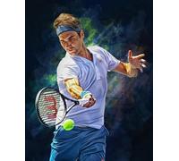 Puzzles 1000 Pièces - Tennis Player Art Puzzle,Jeux Éducatifs pour Adultes - Jouets Personnalisés pour Relever des Défis Gifts - Vs144Pw