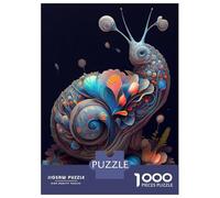 Puzzles 1000 Pièces The Patient Snail Puzzles pour Adultes - Jeu Manuel - Idées De Détente À La Maison - Cadeaux De Noël Et d'anniversaire 52x38cm/1000pcs