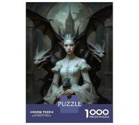 Puzzles 1000 Pièces The Queen of Dragon Castle Puzzles pour Adultes - Jeu Manuel - Idées De Détente À La Maison - Cadeaux De Noël Et d'anniversaire 70x50cm/1000pcs