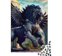 Puzzles 1000 pièces Tigre mécanique Puzzles en Bois pour Adultes et Plus de 18 Ans Jeu intellectuel 1000 pièces (75 x 50 cm)