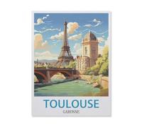 Puzzles 1000 Pièces,Toulouse Garonne,Enfants Jouet Cadeau(38x26cm)-GM36