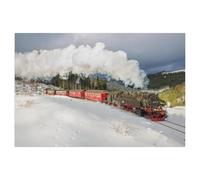 Puzzles 1000 Pièces，Train du Brocken Le Jour des Trois Rois，Puzzle pour Adultes 1000 Pièces Game Jeu De Puzzle Stimulant/Noël des Vacances（38x26cm）-AD49