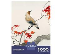 Puzzles 1000 Pièces Ukiyo E Plague Bird on Map Puzzles pour Adultes - Modèle À Assembler - Défi Éducatif - Cadeau d'anniversaire Unique 70x50cm/1000pcs