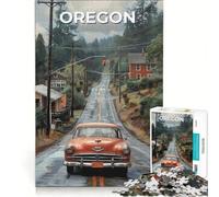Puzzles 1000 pièces United States, Oregon | 38x52cm Analyse et logique d'une liste de souhaits avec des cadeaux d'anniversaire du Père Noël des cadeaux de voyage,