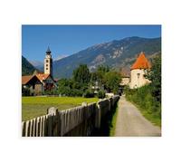 Puzzles 1000 Pièces，Vallée de Vinschgau - Le côté ensoleillé du Tyrol du Sud，Éducatif Intellectuel Décompressant Jouet Puzzles Amusant Jeu De Famille pour Enfants Adultes（50x70cm）-BC26