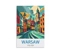 Puzzles 1000 pièces Varsovie Pologne Puzzles 1000 pièces pour Adultes - Puzzle Stimulant pour Adultes 70x50CM