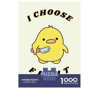 Puzzles 1000 Pièces Violence Funny Duck Fight Puzzles pour Adultes Jeux Relaxants Défi Difficile Activités Amusantes À La Maison, 52x38cm/1000pcs