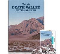Puzzles 1000 pièces Visitez la Vallée de la Mort pour Adolescents, Anti-Stress, Vacances à la Maison, tuez Le Temps avec Affiche Assortie et Feuille de Questions 38x26cm