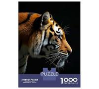 Puzzles 1000 Pièces Wild Tiger Portrait Puzzle Adulte, Jeu De Réflexion, Analyse Et Logique, Cadeaux De Noël Et d'anniversaire 52x38cm/1000pcs
