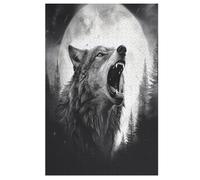 Puzzles 1000 Pièces Wolf Puzzle pour Adultes Et Enfants, en Bois Jeu ÉduChatif Défi Jouet, Jeu Familial Amusant （78×53cm）