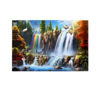 Puzzles 1000 pièces Yyhwhjde Cascade Flocage d'oiseaux Imprimés Puzzles éducatifs intellectuels en bois Puzzles amusants Jeu anti-stress