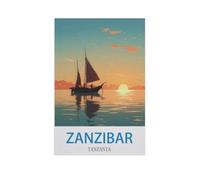 Puzzles 1000 Pièces,Zanzibar, Tanzanie,Puzzle pour Adultes 1000 Pièces Game Jeu De Puzzle Stimulant/Noël des Vacances(38x26cm)-GE32