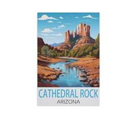 Puzzles 1000 Puzzles en Papier,Cathedral Rock Arizona,Bricolage Créatif Puzzle Cadeaux Jeux Éducatifs Brain Challenge Puzzle(50x70cm)-FR82