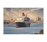 Puzzles 1000 Puzzles en Papier，Queen Mary 2，Bricolage Créatif Puzzle Cadeaux Jeux Éducatifs Brain Challenge Puzzle（50x70cm）-AB19