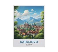 Puzzles 1000 Puzzles en Papier，Sarajevo, Bosnie-Herzégovine，Bricolage Créatif Puzzle Cadeaux Jeux Éducatifs Brain Challenge Puzzle（38x26cm）-S82