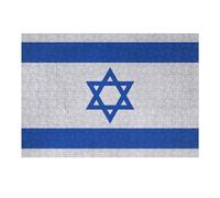 Puzzles 1000pcs(38x26cm) pour Adolescents Flag of Israel on Wall Puzzles pour Adultes Jeu Manuel Course De Vitesse pour Les Mains Aidez Votre Cerveau À S'exercer 1000pcs(38x26cm)