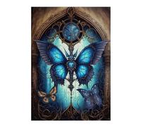 Puzzles 1000pcs(38x26cm) pour Adolescents Steampunk Butterfly Window Art Puzzles pour Adultes Jeux Amusants Découpe De Précision Difficile À Compléter 1000pcs(38x26cm)
