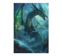 Puzzles 1000pcs(38x26cm) pour Adultes Oceanic Dragon Artwork-1 Puzzles pour Adultes Jeu De Réflexion pour S'amuser en Famille Aidez Votre Cerveau À Faire Travailler 1000pcs(38x26cm)