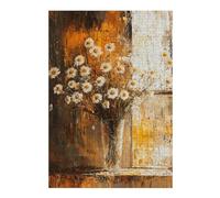 Puzzles 1000pcs(38x26cm) S pour Adolescentes Daisy Bouquet in Glass Vase Puzzle Casse-tête, Jeu Difficile, Cadeau Anti-Stress 1000pcs(38x26cm) S