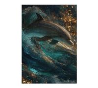 Puzzles 1000pcs(38x26cm) S pour Adultes Oceanic Wonder Dolphin in Motion Puzzles Anti-Stress Jouets De Détente À La Maison Tuer Le Temps Faire Travailler Le Cerveau 1000pcs(38x26cm) S