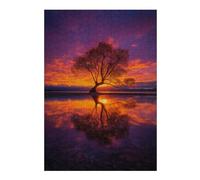 Puzzles 1000pcs(38x26cm) S pour Adultes Sunset Reflections Nature's Artistry Puzzles Anti-Stress Jouets De Détente À La Maison Tuer Le Temps Faire Travailler Le Cerveau 1000pcs(38x26cm) S