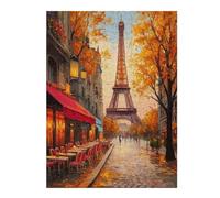 Puzzles 1000pcs(52x38cm) pour Adolescentes Autumn Paris Street Scene Puzzle Casse-tête, Jeu Difficile, Cadeau Anti-Stress 1000pcs(52x38cm)