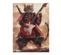 Puzzles 1000pcs(52x38cm) pour Adolescentes Samurai Cat Rock Star Puzzle Casse-tête, Jeu Difficile, Cadeau Anti-Stress 1000pcs(52x38cm)