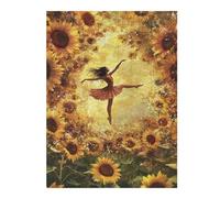 Puzzles 1000pcs(52x38cm) pour Adolescentes Sunflower Ballet Dance Art Print Puzzle Casse-tête, Jeu Difficile, Cadeau Anti-Stress 1000pcs(52x38cm)