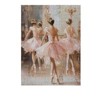 Puzzles 1000pcs(52x38cm) pour Adolescents Ballet Dancers in Pink Tutus Puzzles pour Adultes À Monter Soi-même - Course De Vitesse Manuelle pour Anniversaire, Noël 1000pcs(52x38cm)