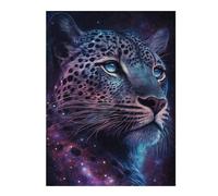 Puzzles 1000pcs(52x38cm) pour Adolescents Galactic Leopard Portrait-15 Puzzles pour Adultes, Jeux Amusants, Course De Vitesse Manuelle, Cadeaux pour Amis Et Famille 1000pcs(52x38cm)