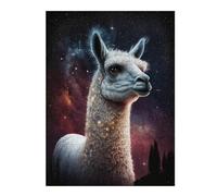 Puzzles 1000pcs(52x38cm) pour Adolescents Galactic Llama Portrait-2 Puzzles pour Adolescents Jouets Anti-Stress Cadeau d'anniversaire Aide À Stimuler Le Cerveau 1000pcs(52x38cm)