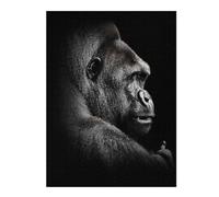 Puzzles 1000pcs(52x38cm) pour Adolescents Gorilla Face Poster Puzzles pour Adultes Jouets À Faire Soi-même Cadeau d'anniversaire Défi Éducatif 1000pcs(52x38cm)