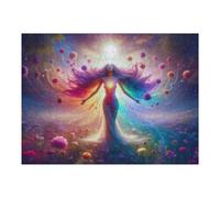 Puzzles 1000pcs(52x38cm) pour Adolescents Open Heart to Bloom Puzzles pour Adultes Jeu Manuel Course De Vitesse pour Les Mains Aidez Votre Cerveau À S'exercer 1000pcs(52x38cm)