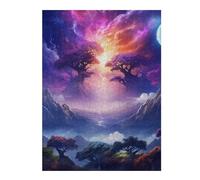 Puzzles 1000pcs(52x38cm) pour Adultes Enchanted Celestial Landscape Jeu De Puzzle Familial Cadeaux pour Femmes pour Anniversaire, Noël 1000pcs(52x38cm)