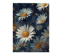 Puzzles 1000pcs(52x38cm) pour Adultes Glowing Daisy Wallpaper Puzzles Anti-Stress Jouets De Détente À La Maison Tuer Le Temps Faire Travailler Le Cerveau 1000pcs(52x38cm)