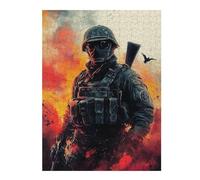 Puzzles 1000pcs(52x38cm) pour Adultes Special Forces Soldier Artwork Puzzle Casse-tête Jeu De Rapidité Et De Détente Cadeaux Anti-Stress 1000pcs(52x38cm)