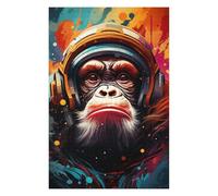 Puzzles 1000pcs(75x50cm) pour Adolescents Ape Astronaut Space Suit-7 Puzzles pour Adultes Jeux Relaxants Défi Difficile pour Les Jeux 1000pcs(75x50cm)