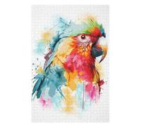 Puzzles 1000pcs(75x50cm) pour Adolescents Colorful Red Macaw Parrot Puzzles pour Adultes Jeu Manuel Course De Vitesse pour Les Mains Aidez Votre Cerveau À S'exercer 1000pcs(75x50cm)