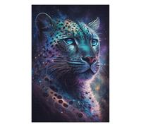 Puzzles 1000pcs(75x50cm) pour Adolescents Cosmic Leopard Portrait-4 Puzzles pour Adolescents Jouets Anti-Stress Cadeau d'anniversaire Aide À Stimuler Le Cerveau 1000pcs(75x50cm)