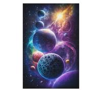 Puzzles 1000pcs(75x50cm) pour Adolescents Cosmic Planets in Space-1 Puzzles pour Adultes Jouets Anti-Stress Décoration Intérieure Cadeaux Anti-Stress 1000pcs(75x50cm)