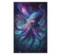 Puzzles 1000pcs(75x50cm) pour Adolescents Galactic Octopus Art Print-12 Jeux De Puzzle Amusants Découpe De Précision Offre Spéciale Cadeaux pour Toute La Famille 1000pcs(75x50cm)