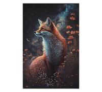 Puzzles 1000pcs(75x50cm) pour Adolescents Magical Fox in Starry Night -3 Puzzles pour Adolescents Jouets Anti-Stress Cadeau d'anniversaire Aide À Stimuler Le Cerveau 1000pcs(75x50cm)
