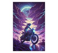 Puzzles 1000pcs(75x50cm) pour Adolescents Motorcycle Ride Through Stormy Skies Jeux De Puzzle Amusants Découpe De Précision Offre Spéciale Cadeaux pour Toute La Famille 1000pcs(75x50cm)