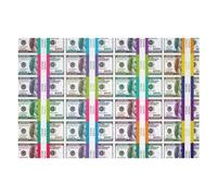 Puzzles 1000pcs(75x50cm) pour Adolescents Rainbow Dollar Cash Stacks Puzzles pour Adultes Jeu Manuel Course De Vitesse pour Les Mains Aidez Votre Cerveau À S'exercer 1000pcs(75x50cm)